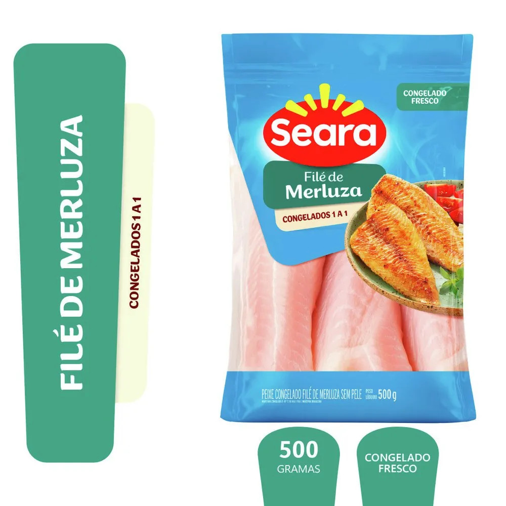 File Peixe Merluza Seara Pct 500g