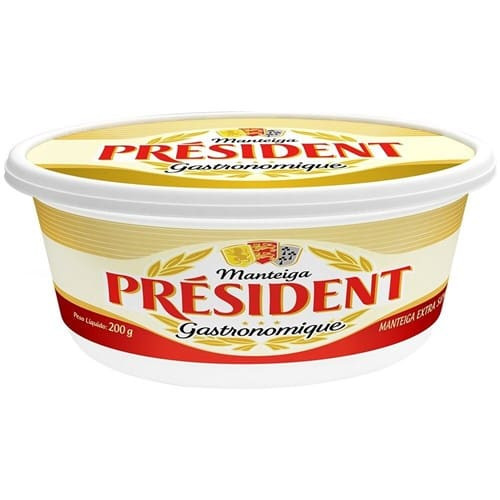 Manteiga President sem Sal 200g