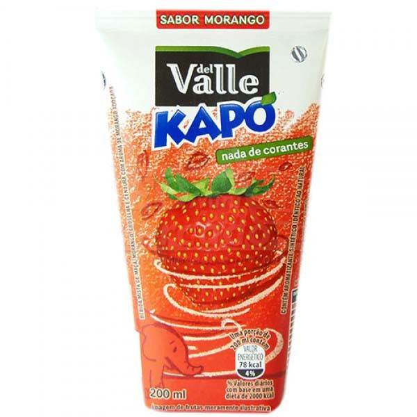 SUCO DEL VALLE KAPO 200ML MORANGO