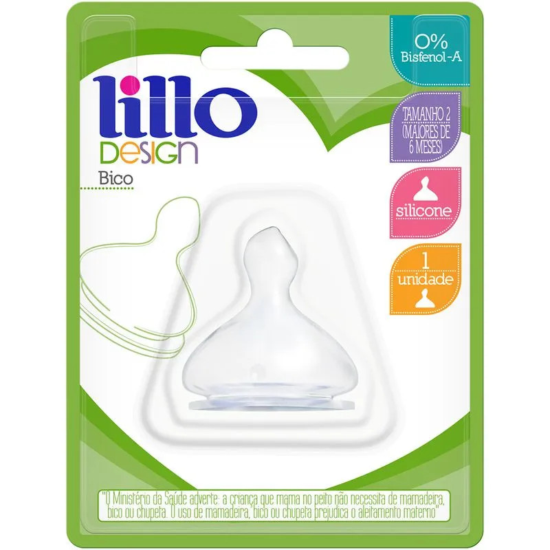 Bico Para Mamadeira Lillo Design Anatômico Tamanho 2