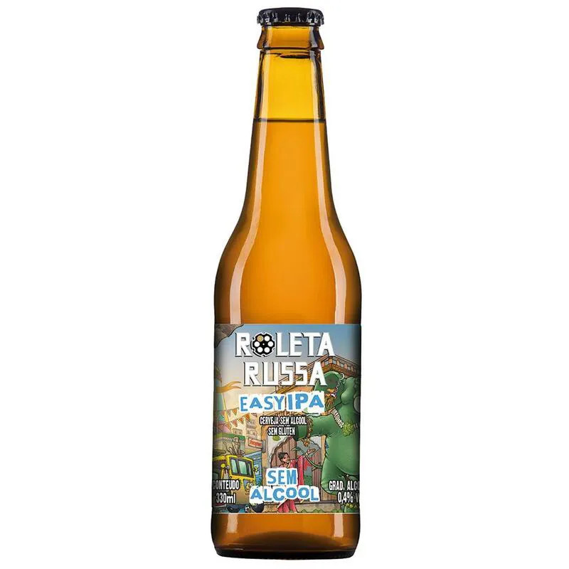 Cerveja Roleta Russa Easy Ipa SEM ALCOOL 355ml 