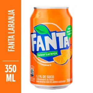 REFRIGERANTE FANTA LARANJA LATA 350ML