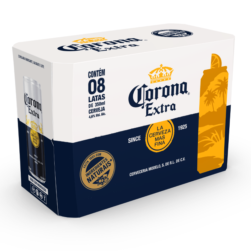 CORONA EXTRA LT 350ML 8 UNID