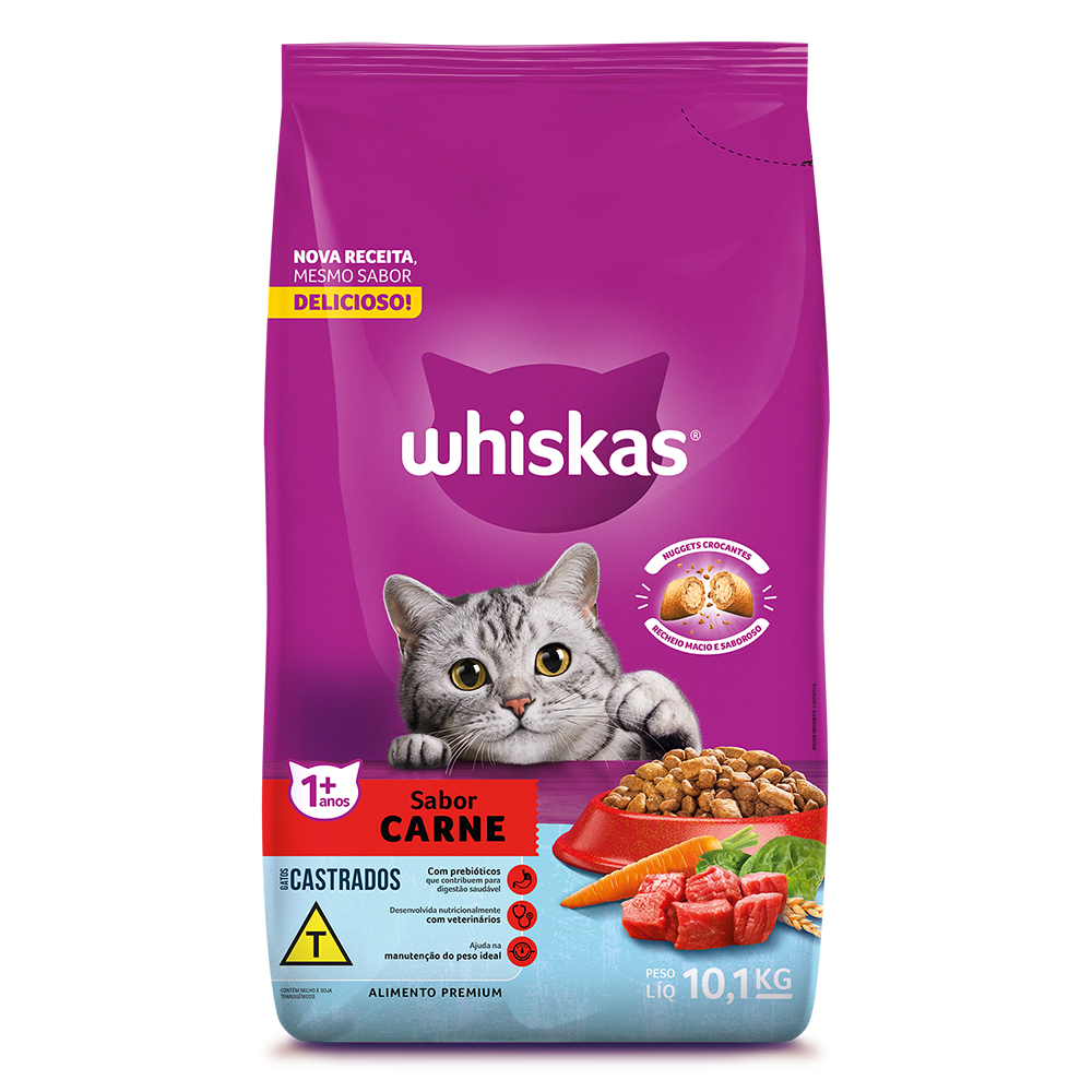 Whiskas Castrados 10.1 kg Carne