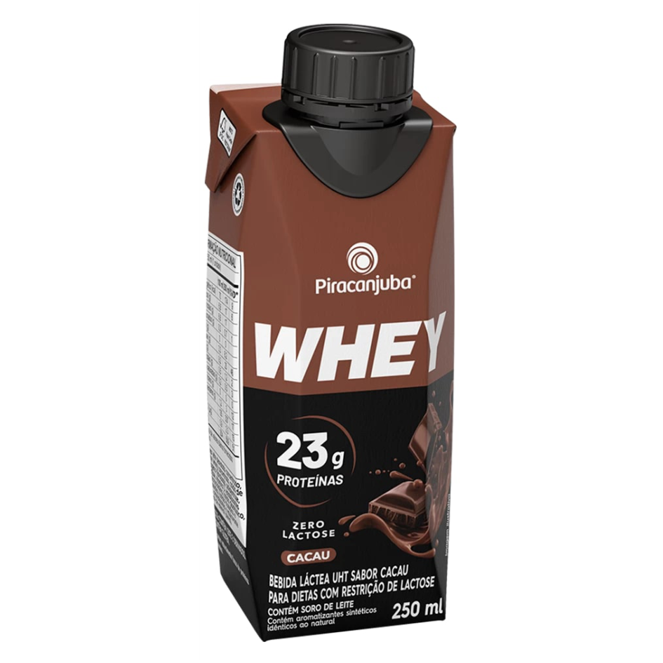 BEBIDA LACTEA WHEY PIRACANJUBA 23G CACAU 250ML