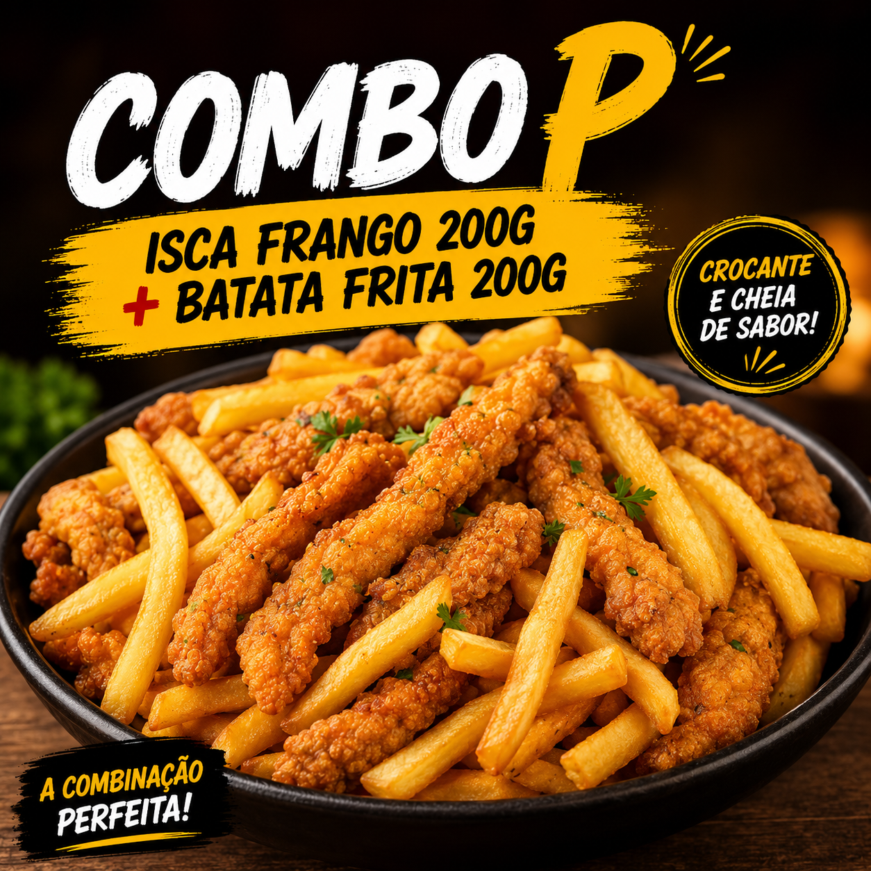 COMBO P ISCA FRANGO 200G COM BATATA 200G