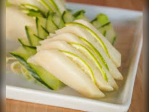 Sashimi peixe branco