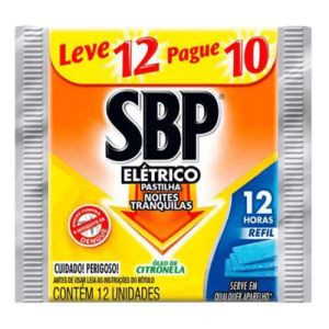 REPELENTE SBP PASTILHA REFIL C/12UN