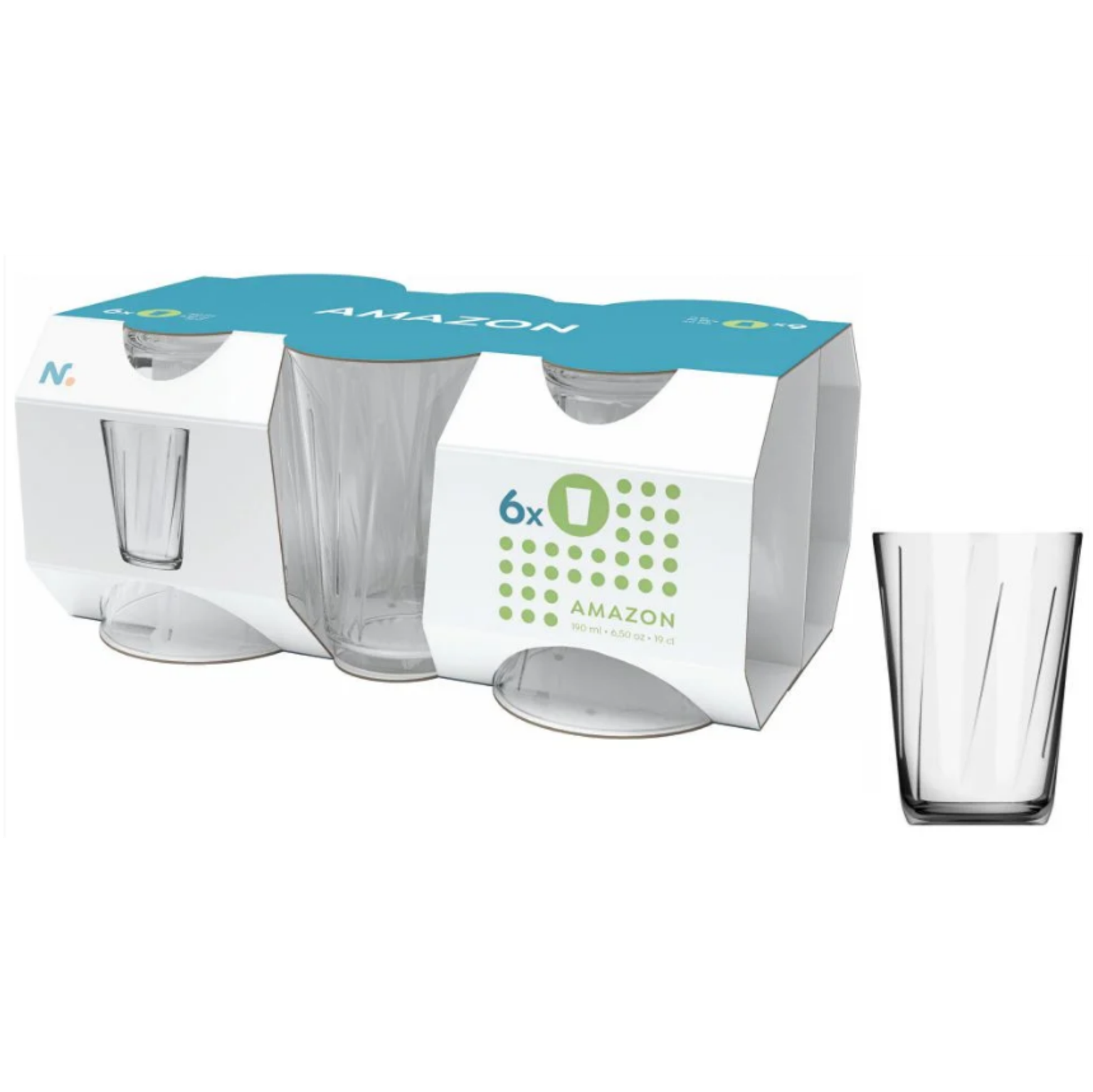 JOGO COPO AMAZON NADIR VD190ML C/6UN