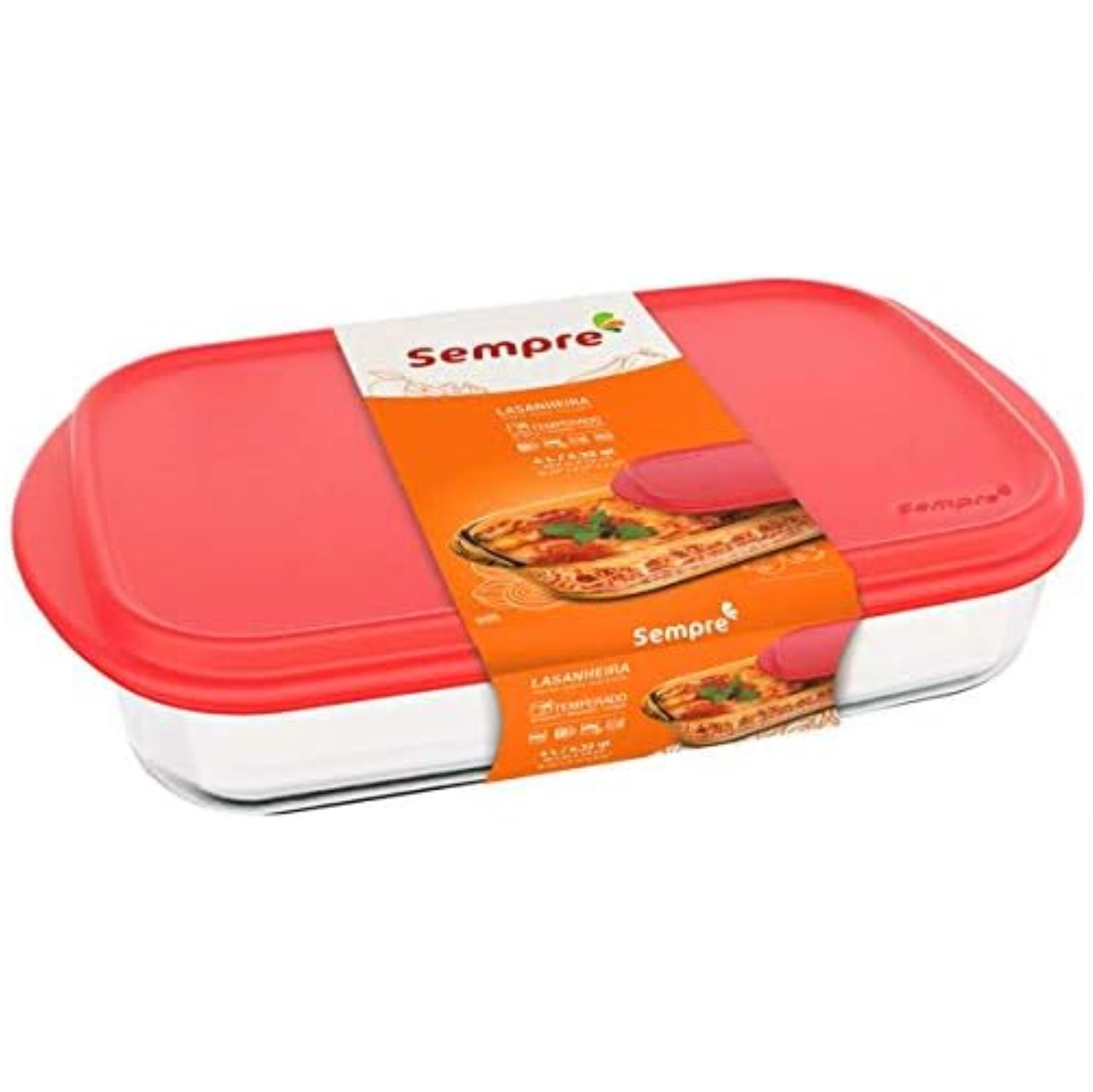 ASSADEIRA RETANGULAR SEMPRE LASANHEIRA C/TAMPA VD4L