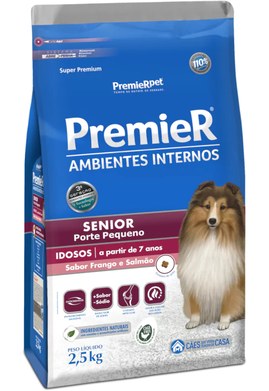 Premier Ambientes Internos Senior Porte Pequeno 1kg 