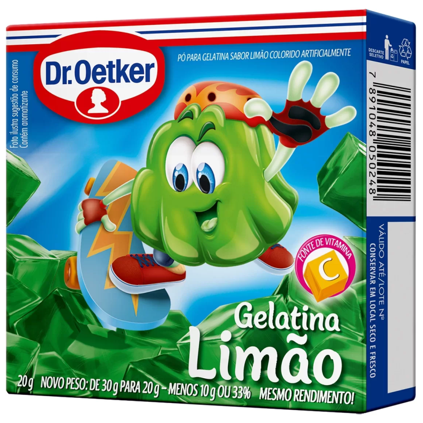 GELATINA DR.OETKER LIMAO CX20G