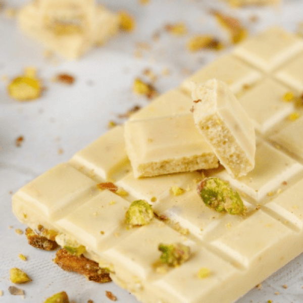 Barra Chocolate Branco C/ Pistache
