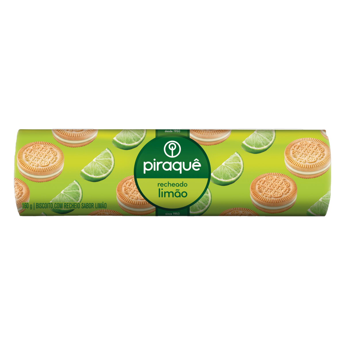 Biscoito Piraque Rech Limao 160g