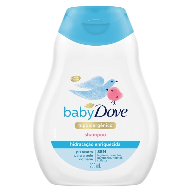 Shampoo Baby Dove 200 ml - Hidratante 