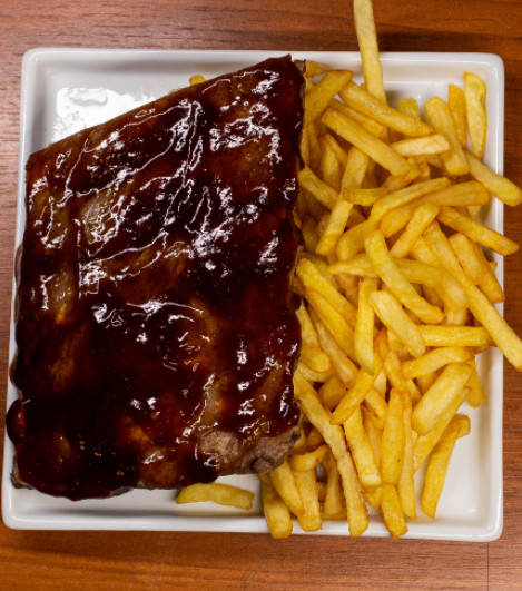 Costela Suína c/ Barbecue (Meia)