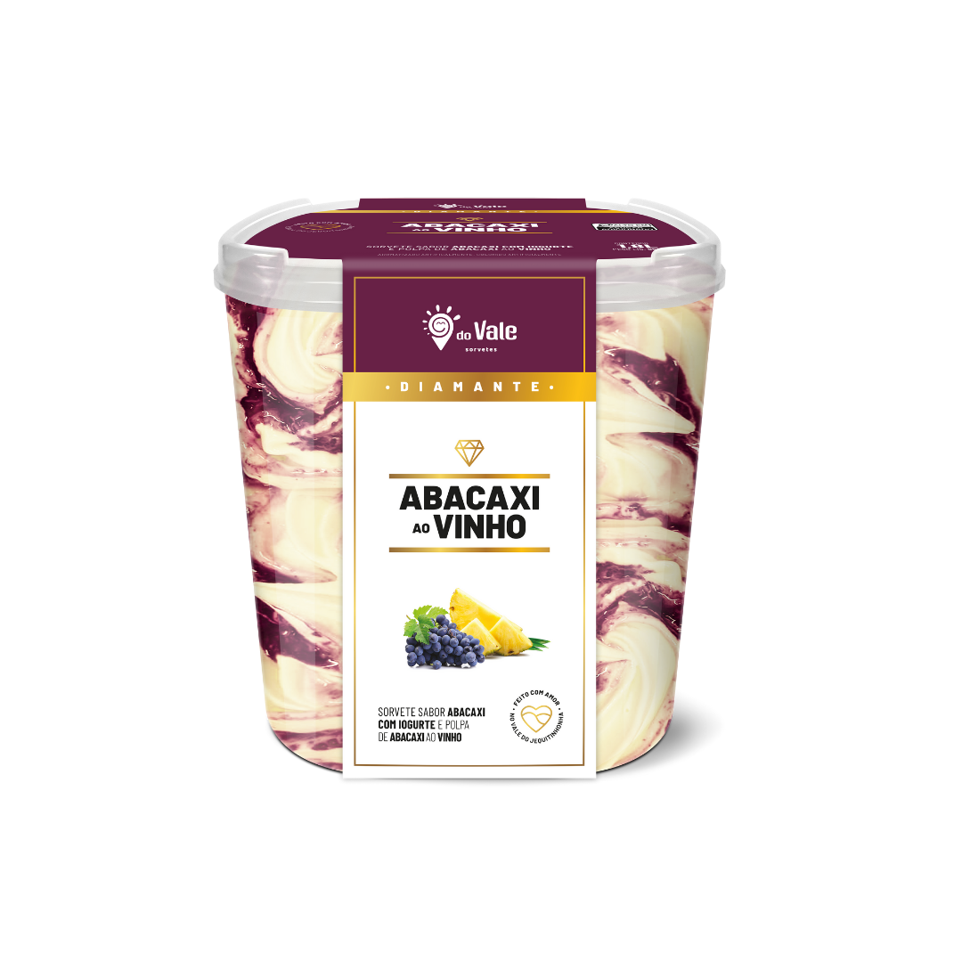 SORVETE 1.8L ABACAXI AO VINHO  