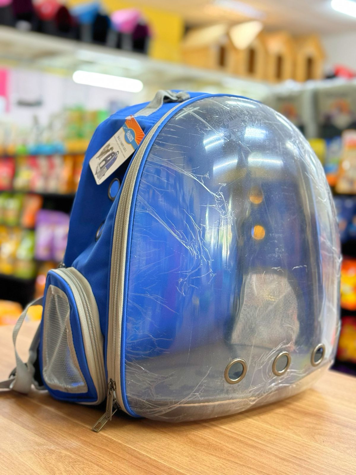 Mochila Transparente Azul 