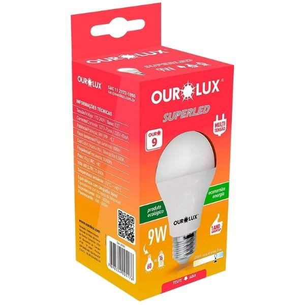 LAMPADA OUROLUX LED 9W