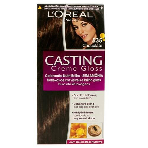 Tinta para Cabelo Creme Gloss Chocolate 535 Casting L'oréal
