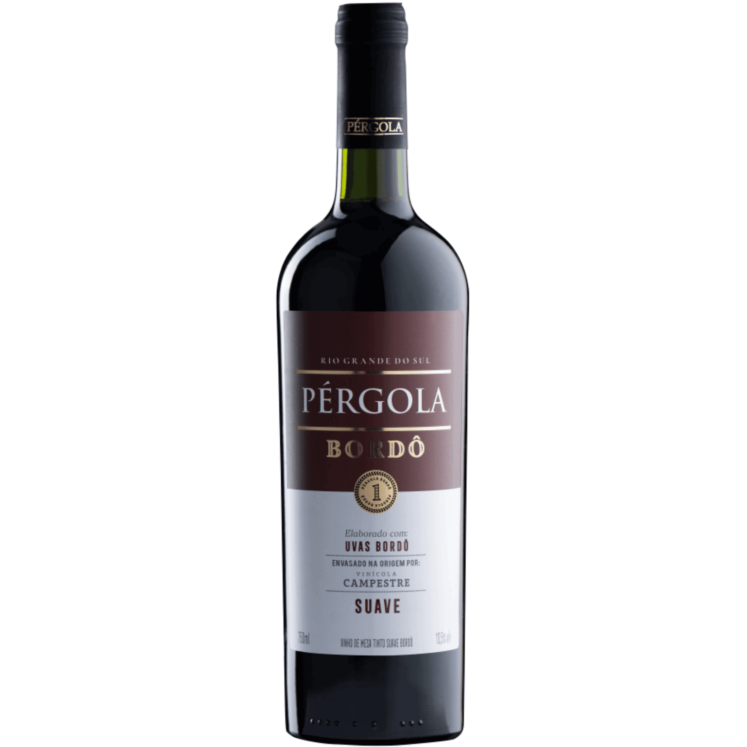 VINHO PÉRGOLA BORDO TINTO SUAVE 750ML