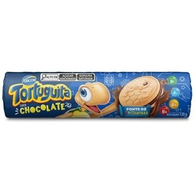 Biscoito Recheado de Chocolate Tortuguita 120g