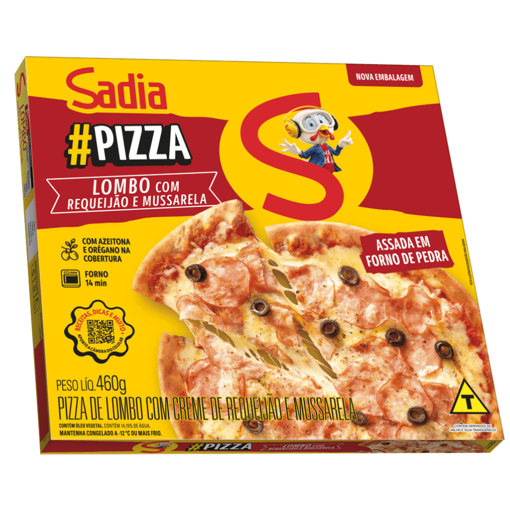 PIZZA SADIA LOMBO C/ MUSSARELA 460G