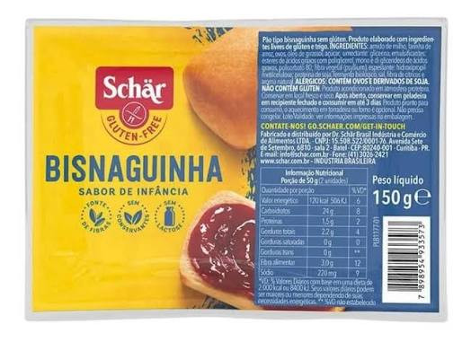 Pao Bisnaguinha Zr Glt 150g Dr Schar