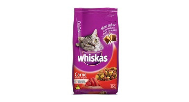racao Whiskas carne 500g