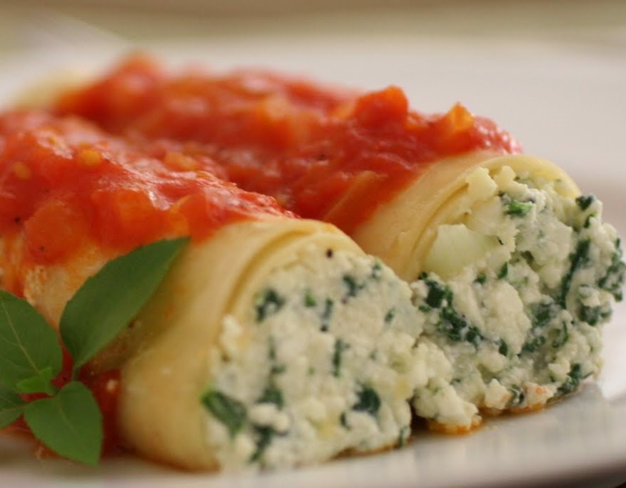 CANELONE DE ESPINAFRE COM RICOTA AO SUGO 450 GR (ULTRACONGELADO)