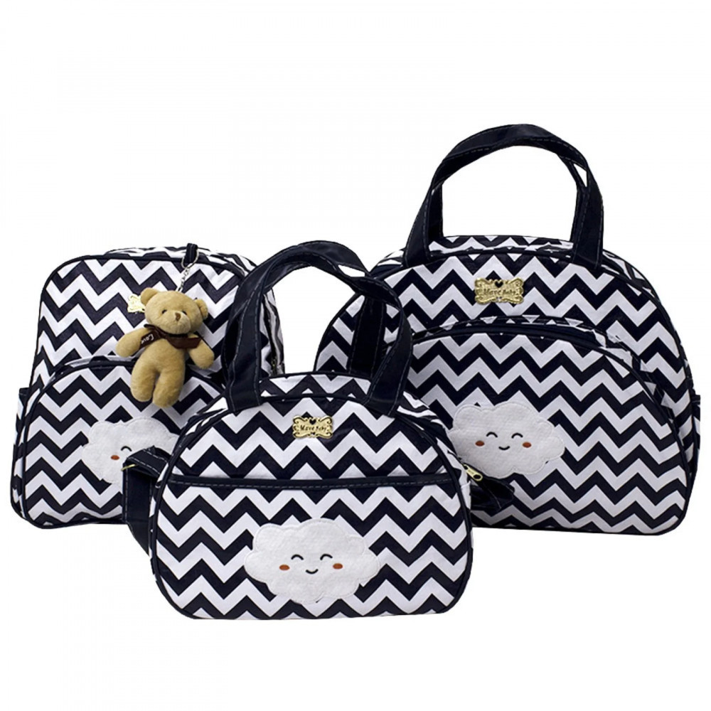 Kit Bolsa Maternidade Nuvem - Azul