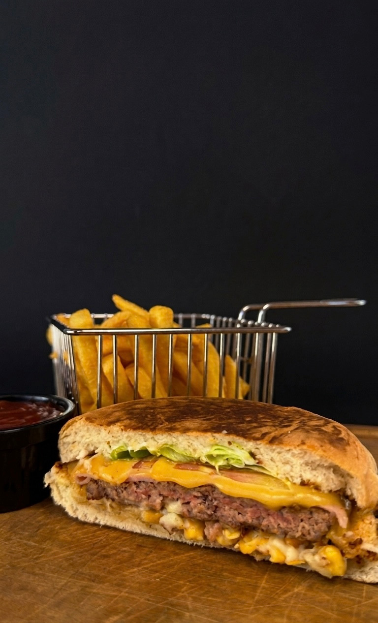 X-salada + batata frita
