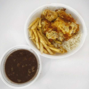 FRANGO A PARMEGIANA ( MARMITA G)