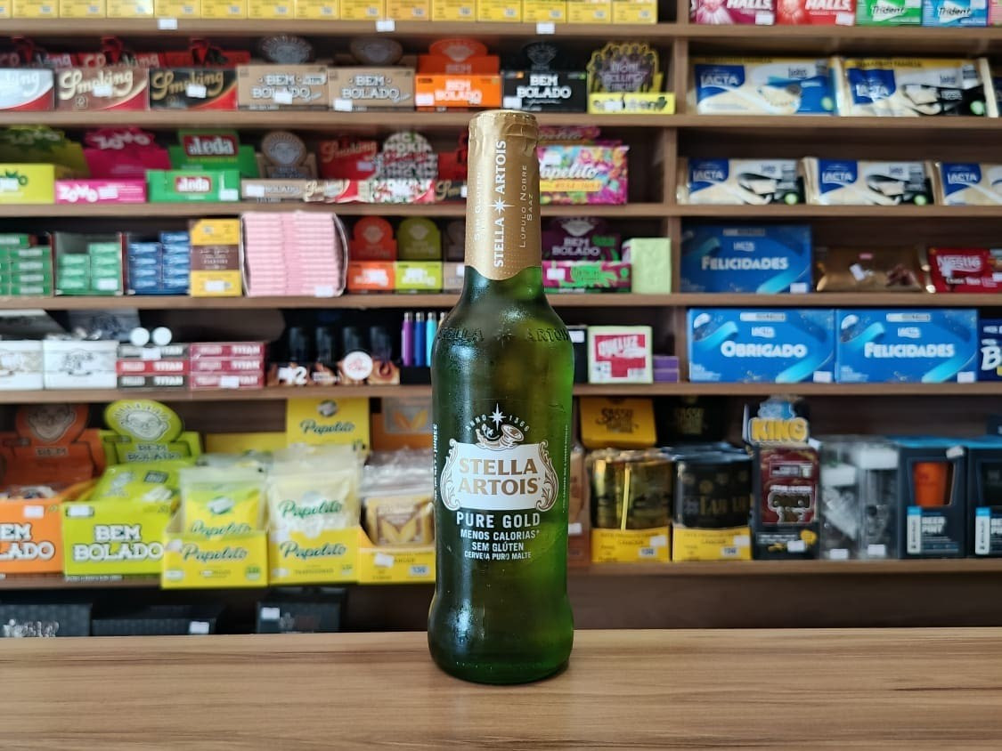 CERVEJA STELLA PURO GOLD LONG 330ML