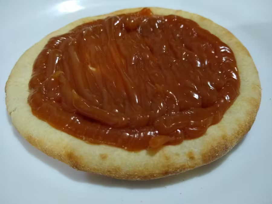 Esfiha de doce de leite
