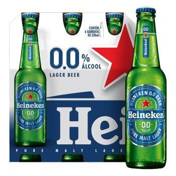 CERVEJA HEINEKEN ZERO LN 330ML PACK 6 UN