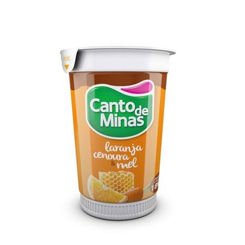 Iogurte Laranja C/ Cenoura e Mel Canto de Minas 180g