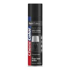 Tinta Spray Preto Semi Brilho 400ml/250g - Chemicolor