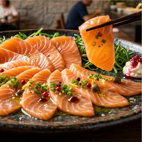 CARPACCIO DE SALMAO PORCAO