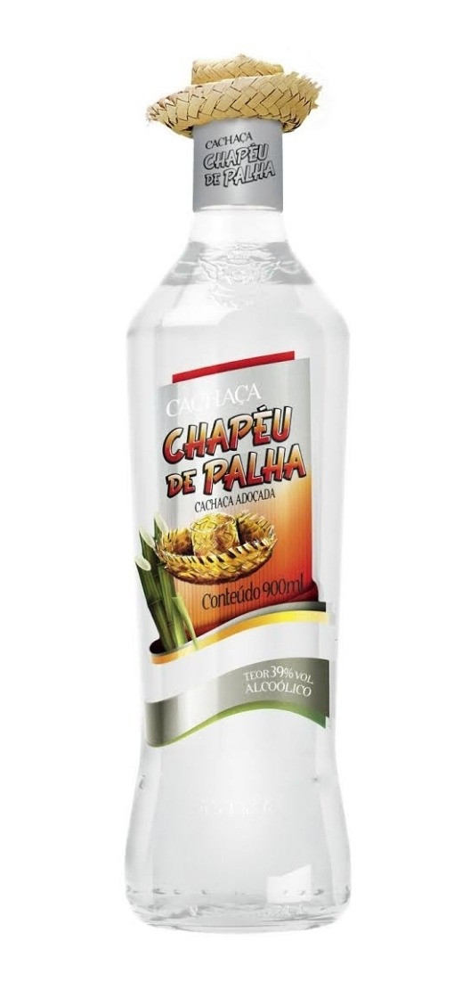 BEB. CACHACA CHAPEU DE PALHA 900ML PRATA
