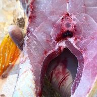 Posta de pescada amarela