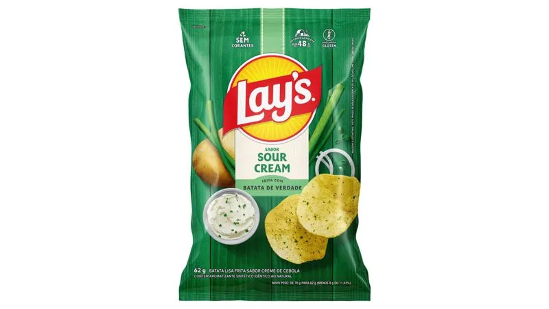 LAYS SOUR CREAM 62G