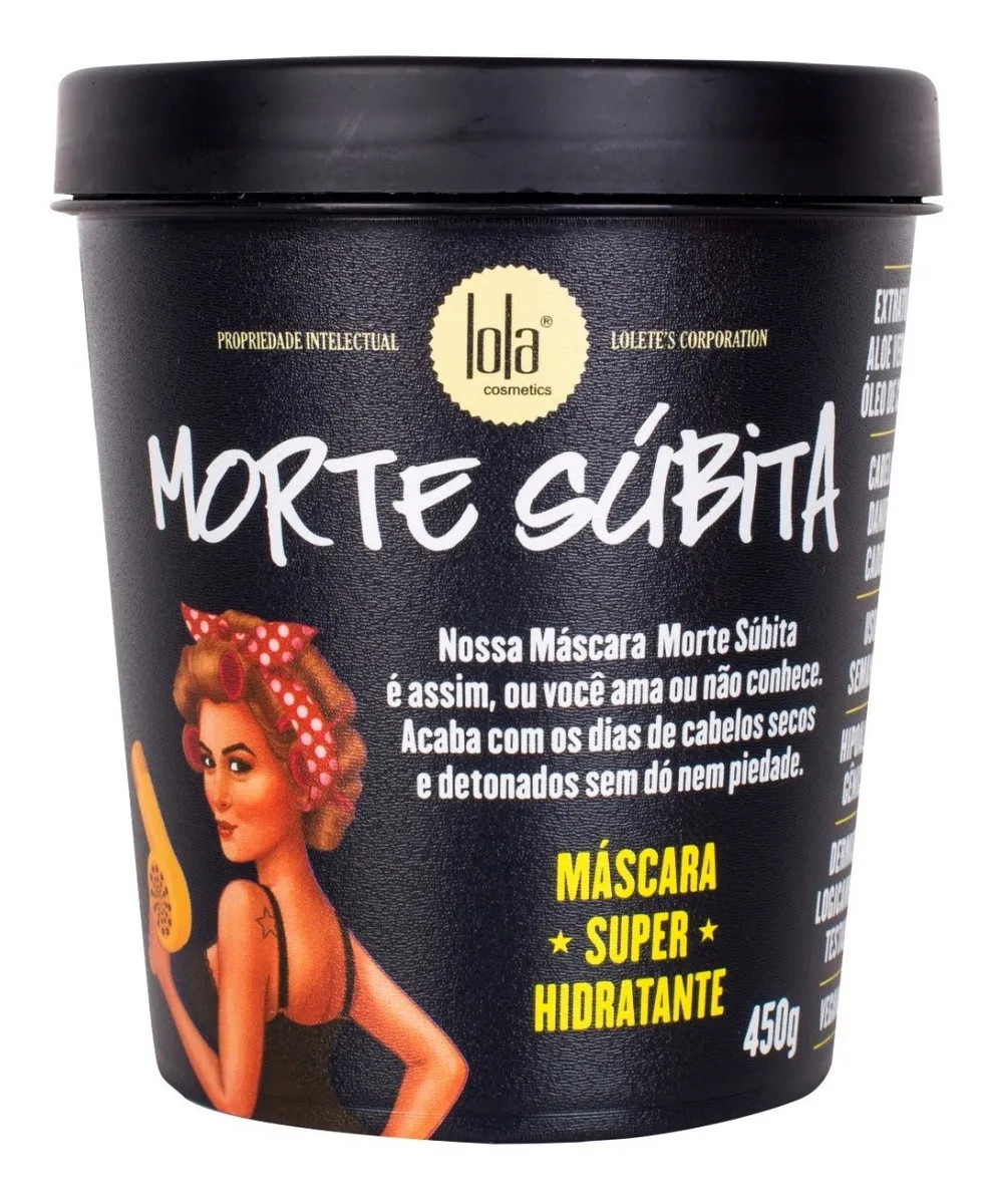MASCARA DE HIDRATAÇÃO MORTE SUBITA LOLA