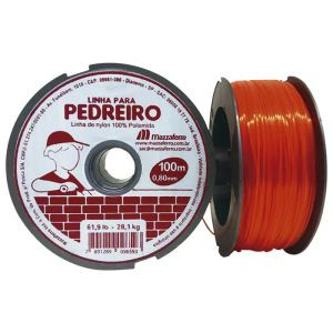 LINHA P/PEDREIRO MAZZAFERRO LISA LARANJA 100M