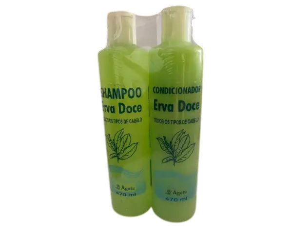 KIT SHAMPOO E COND ERVA DOCE 470ML AGATA