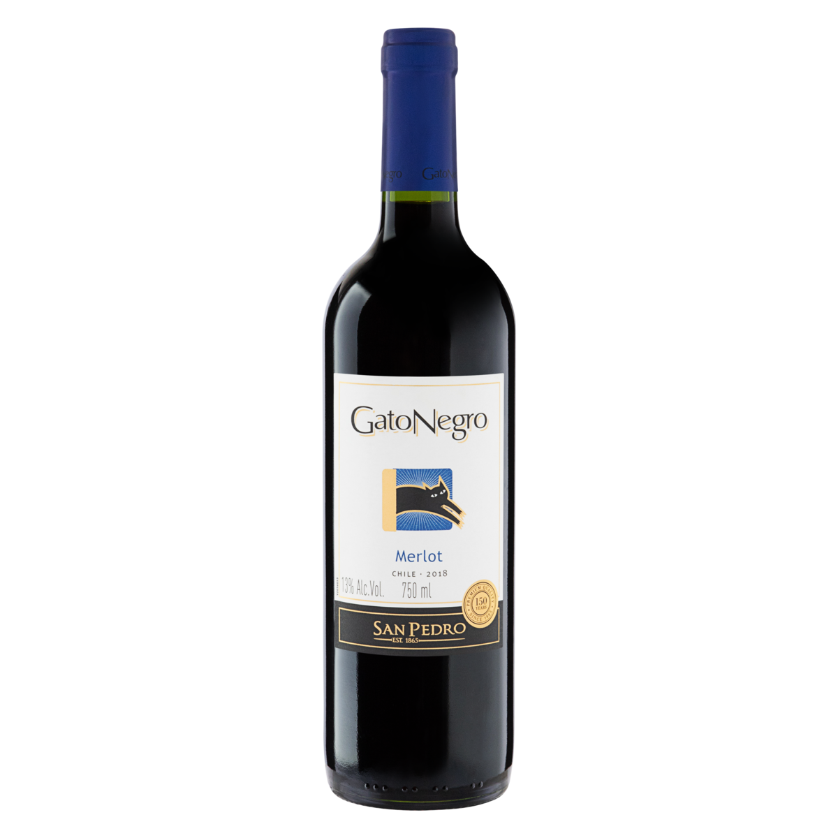 VINHO TINTO GATO PRETO MERLOT 750ML