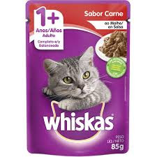 PETISCO WHISKAS CARNE AO MOLHO SC85G
