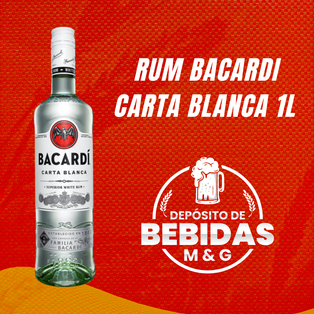RUM BACARDI CARTA BLANCA 980ML