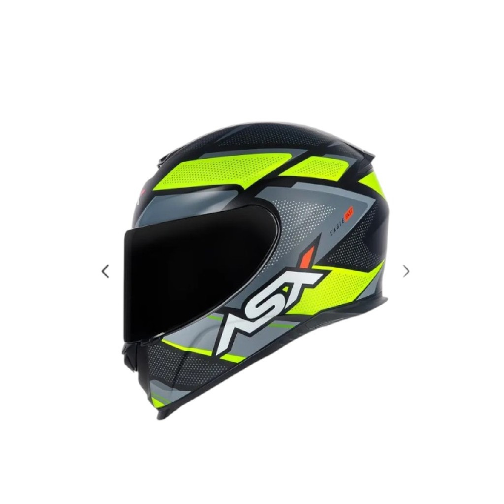 CAPACETE ASX EAGLE FAST PRETO FOSCO/AMARELO/CINZA 58/M