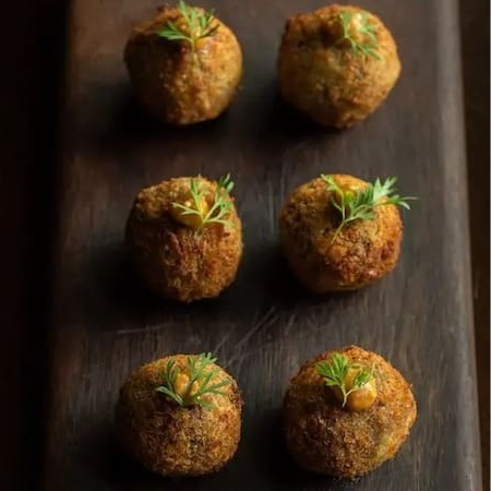 Croquetas de cordeiro do pampa